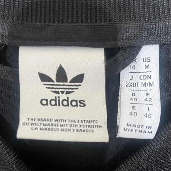 adidas Originals Black and White track Jacket - Picture 2 of 6